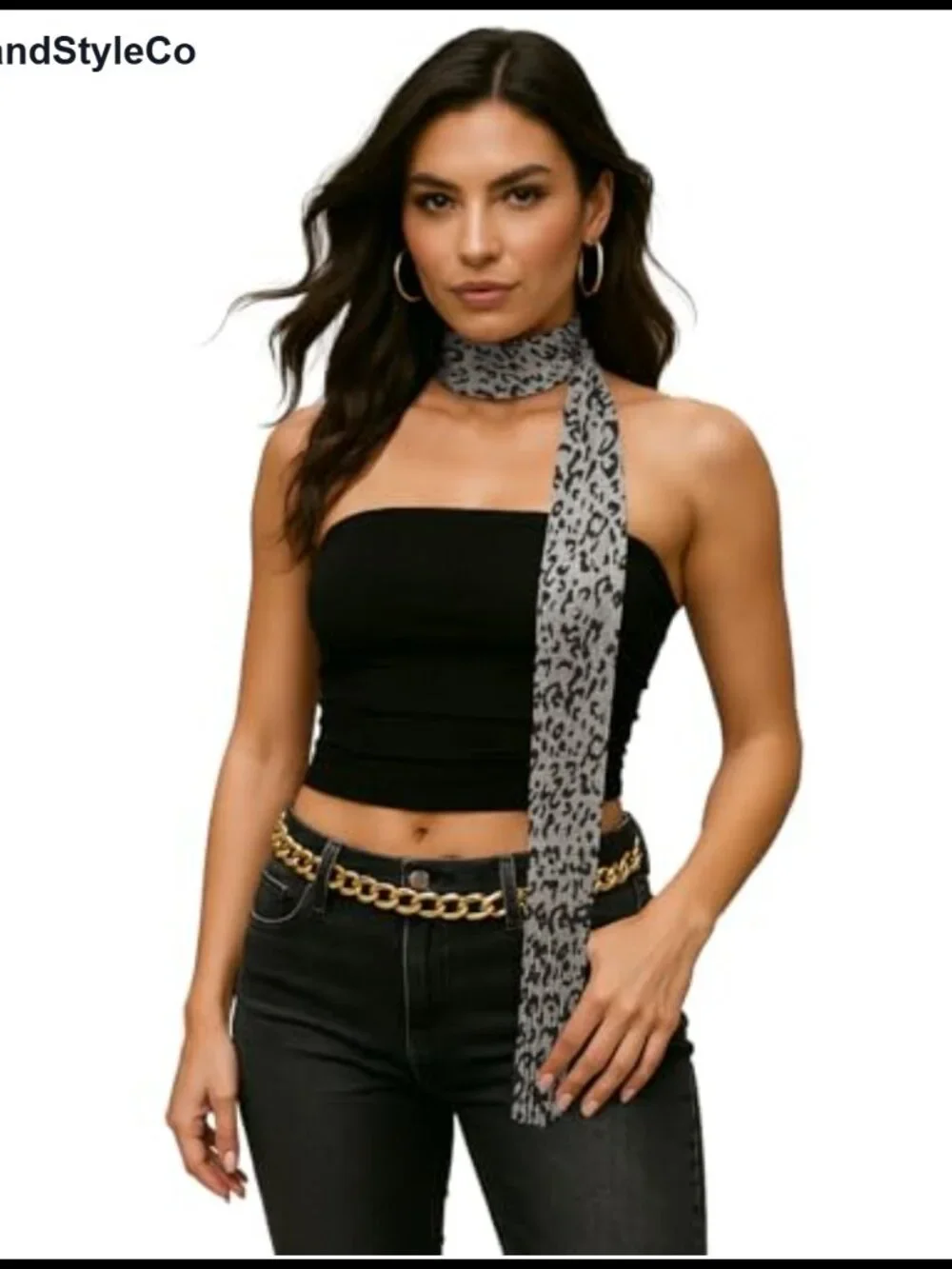 Y2K Sequin Skinny Scarf Belt - Lightweight Rave Festival Accessory